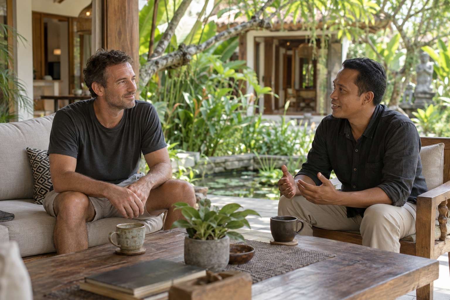 Australian client beginning residential addiction treatment at Foundations Bali